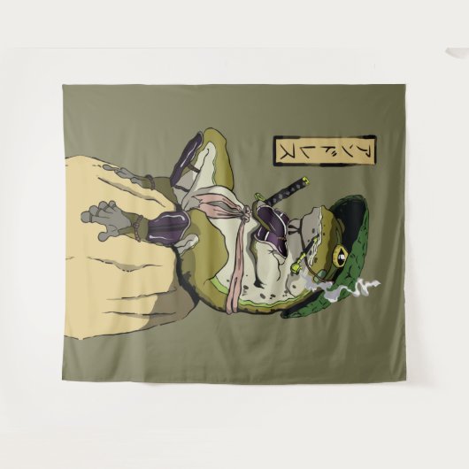 Samurai Frog: Wächter des Lotus Wandteppich (Vorderseite (Horizontal))