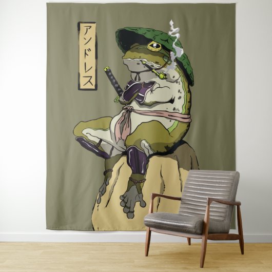 Samurai Frog: Wächter des Lotus Wandteppich (Beispiel)