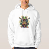 Samurai frog warrior Adult Pullover Hoodie (Vorderseite)