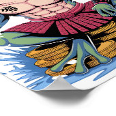 Samurai Frog Warrior art Poster (Ecke)