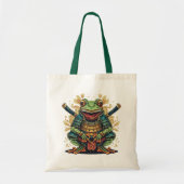 Samurai frog warrior Budget Tote Tragetasche (Vorne)