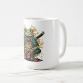 Samurai frog warrior Classic Mug Kaffeetasse (VorderseiteRechts)