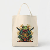 Samurai frog warrior Grocery Tote Tragetasche (Vorne)