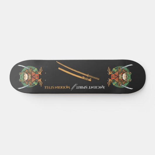 Samurai frog warrior Skateboard (Horizontal)