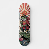 Samurai Frog warrior Skateboard (Vorne)