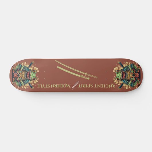 Samurai frog warrior Skateboard (Horizontal)