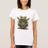 Samurai frog warrior Womens Basic T-Shirt (Vorderseite)