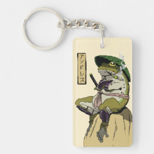 Samurai Frosch: Hüter der Lotusblume Schlüsselanhänger