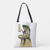 Samurai Frosch: Hüter der Lotusblume Tasche (Rückseite)