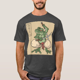 Samurai-Frosch-Katana-Kampfsport T-Shirt