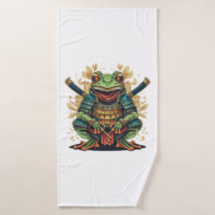 Samurai-Frosch-Krieger  Badehandtuch