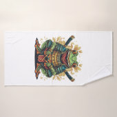 Samurai-Frosch-Krieger Badehandtuch (Badehandtuch)