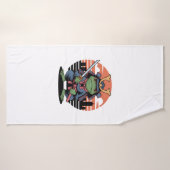 Samurai-Frosch-Krieger  Badehandtuch (Badehandtuch)