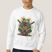 Samurai-Frosch-Krieger Basic Sweatshirt (Vorderseite)