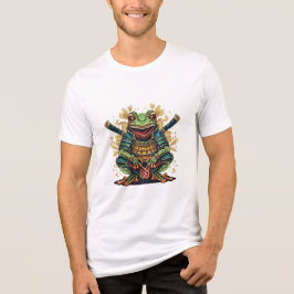 Samurai-Frosch-Krieger Bella+Canvas Tri-blend T-Sh Shirt