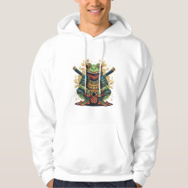 Samurai-Frosch-Krieger Erwachsener Pullover Hoodie