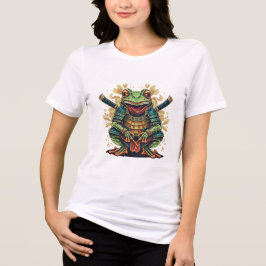 Samurai-Frosch-Krieger Frauen Tri-Blend T-Shirt Shirt