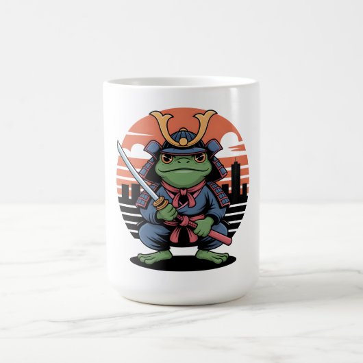 Samurai-Frosch-Krieger Kaffeetasse (Mittel)