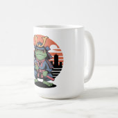 Samurai-Frosch-Krieger Kaffeetasse (VorderseiteRechts)