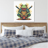 Samurai-Frosch-Krieger Leinwanddruck (Insitu (Schlafzimmer))