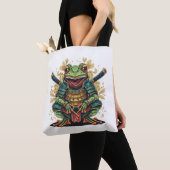 Samurai-Frosch-Krieger Schultertasche Tasche (Von Nahem)