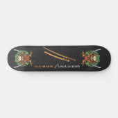 Samurai-Frosch-Krieger Skateboard (Horizontal)