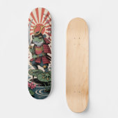 Samurai-Frosch-Krieger-Skateboard Skateboard (Vorderseite)