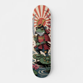 Samurai-Frosch-Krieger-Skateboard Skateboard