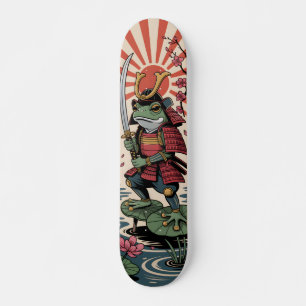 Samurai-Frosch-Krieger-Skateboard Skateboard