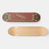 Samurai-Frosch-Krieger-Skateboard Skateboard (Horizontal)