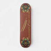 Samurai-Frosch-Krieger-Skateboard Skateboard (Vorne)