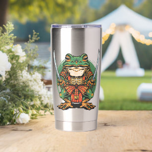 Samurai-Frosch-Krieger Thermal Tumbler Thermobecher