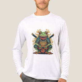 Samurai-Frosch-Krieger Tri-Blend Langarmshirt Shirt