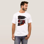 Samurai Fury - Warrior Bushido Japanese Art T-Shirt (Vorne ganz)