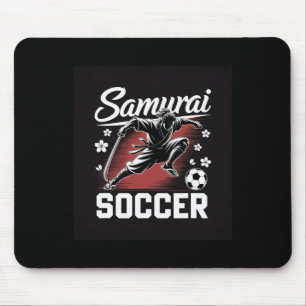 Samurai-Fußballkriegergeist Fußball Katana-Klinge Mousepad
