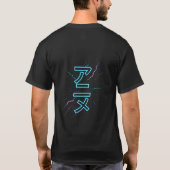 Samurai Geist | Anime Neon T-Shirt (Rückseite)