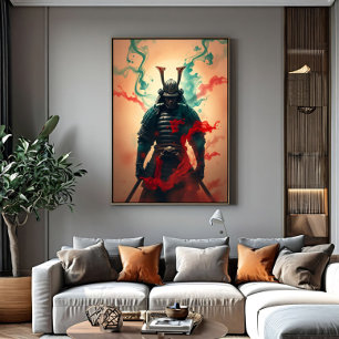 Samurai-Geist: Ehre und Geheimnis Leinwanddruck
