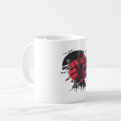 Samurai-Geist-Tasse Kaffeetasse (Vorderseite Links)