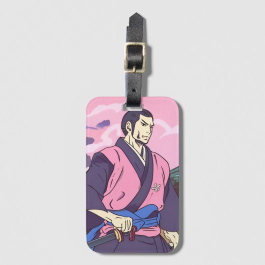 Samurai Gepäckanhänger (Vorderseite Vertikal)