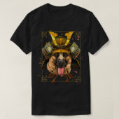 Samurai German Shepherd Dog Warrior Samurai Lovers T-Shirt (Design vorne)