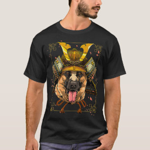 Samurai German Shepherd Dog Warrior Samurai Lovers T-Shirt