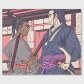 Samurai Geschenkpapier (Flach)