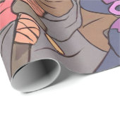 Samurai Geschenkpapier (Rolleneckpunkt)