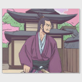 Samurai Geschenkpapier (Flach)