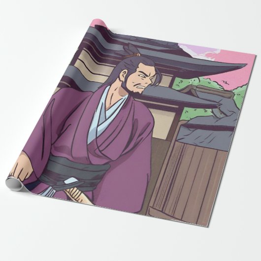 Samurai Geschenkpapier (Ungerollt)