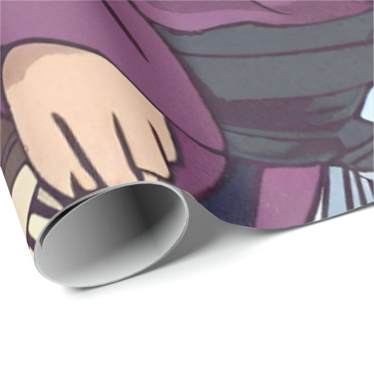 Samurai Geschenkpapier (Rolleneckpunkt)