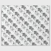 Samurai Geschenkpapier (Flach)