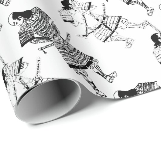 Samurai Geschenkpapier (Rolleneckpunkt)