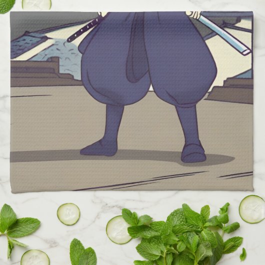 Samurai Geschirrtuch (Gefaltet)