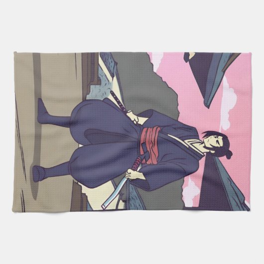 Samurai Geschirrtuch (Horizontal)